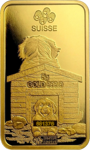 5 g Investment Gold Bar Year of the Dog PAMP (4)