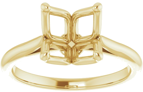 Sužadėtuvių Žiedas „Solitaire“ 14k yellow gold Round 9mm (3)