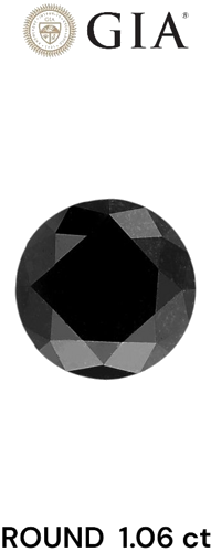 1.06 carat Fancy Black-VVS2 Excellent cut Natūralus Round Deimantas (1)