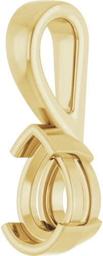 Pakabukas „Half-Bezel Solitaire“ 750 Geltonojo Aukso Pear Shape 7mm x 5mm (2)