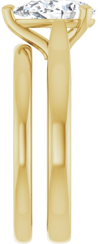 14K Yellow 9x6 mm Pear Engagement Ring Mounting (9)