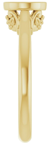 Sužadėtuvių Žiedas „Bezel-Set“ 585 Geltonojo Aukso Round 6mm (4)