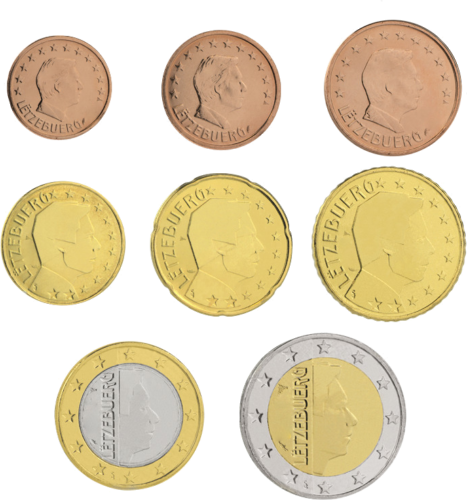 2025 Люксембург UNC набор евро монет (1)