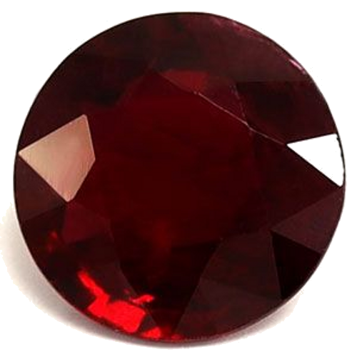 0.98 carat RED Round Rubinas (1)