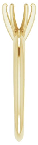 Sužadėtuvių Žiedas „Solitaire“ 585 Geltonojo Aukso Round 5mm x 5.3mm (4)