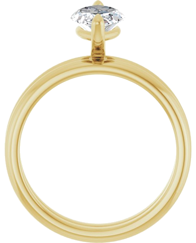 Sužadėtuvių Žiedas „Solitaire“ 585 Geltonojo Aukso Marquise 12mm x 6mm (7)