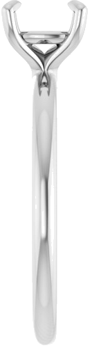 Sužadėtuvių Žiedas „Solitaire“ 585 Baltojo Aukso Cushion 6mm (4)