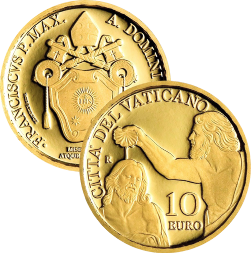 3 g Sacrament of Baptism 2024 Vatican 10 Euro Gold Coin (2)