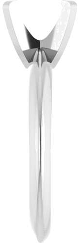 Sužadėtuvių Žiedas „Solitaire“ 585 Baltojo Aukso Oval 7.7mm x 5.7mm (4)