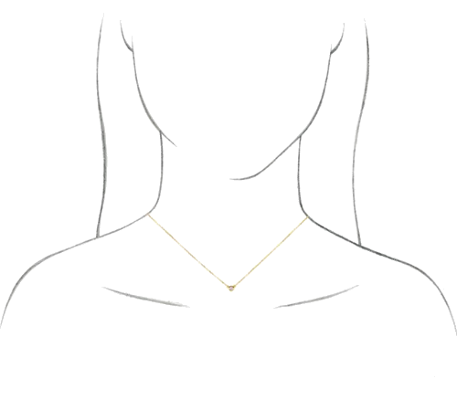 14K White 5.2 mm Round Bezel-Set Solitaire 18  Necklace Mounting (4)