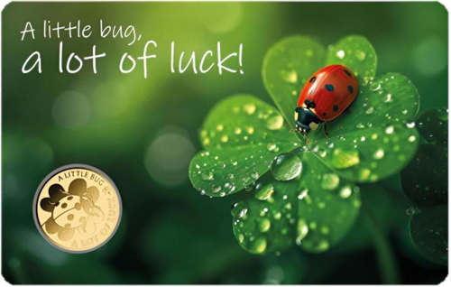 1/1000 oz Lucky Ladybug 1000 Francs Gabon Gold Coin (1)