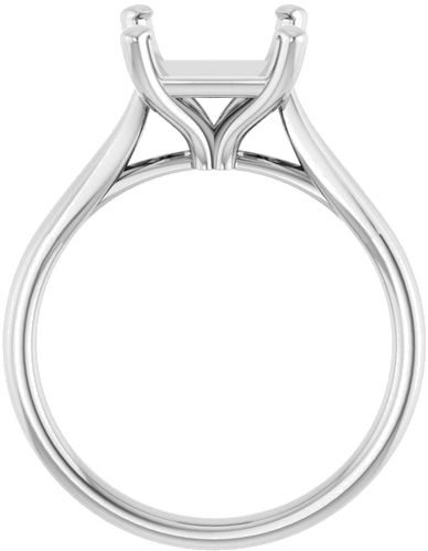 Sužadėtuvių Žiedas 950 Platinos Square 7.5mm (2)