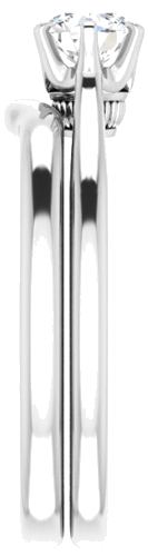 14K White 4.8 mm Round Engagement Ring Mounting (9)