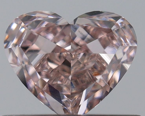 0.42 carat Fancy Brownish Pink-SI1 Natūralus Heart Deimantas (1)