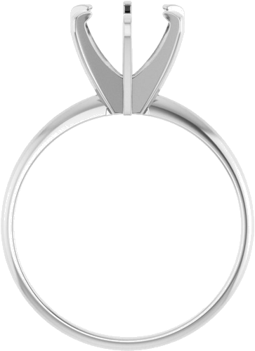 Sužadėtuvių Žiedas „Solitaire“ 585 Baltojo Aukso Round 8.2mm (2)