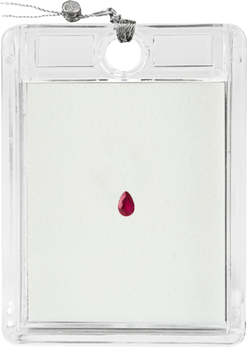 0,49 ct. Ruby drop shape H.F (1)