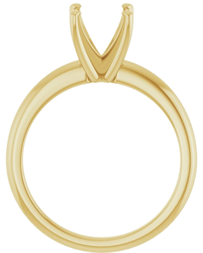 Sužadėtuvių Žiedas „Solitaire“ 585 Geltonojo Aukso Cushion 7mm (2)