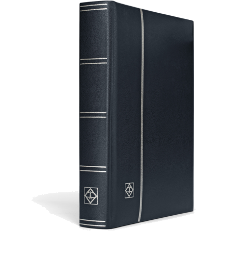Ādas albums pastmarkām Leader Din (64 lappuses) (1)