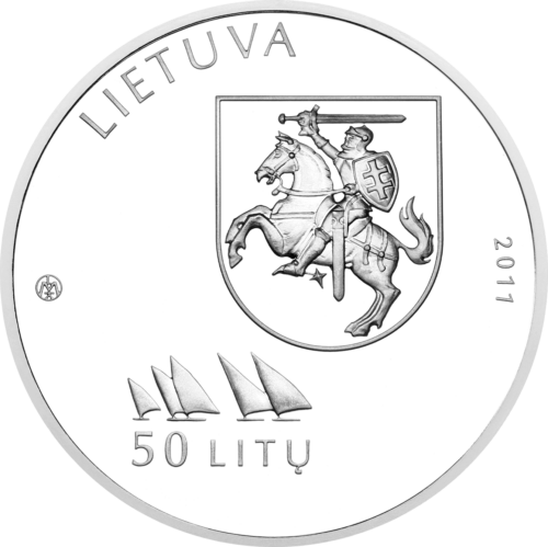 Олимпийските игри в Лондон през 2011 г. - Литва Сребърна монета от 50 литаса (2)