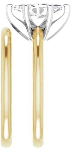 14K Yellow   White  10x5 mm Marquise Solitaire Engagement Ring Mounting (9)