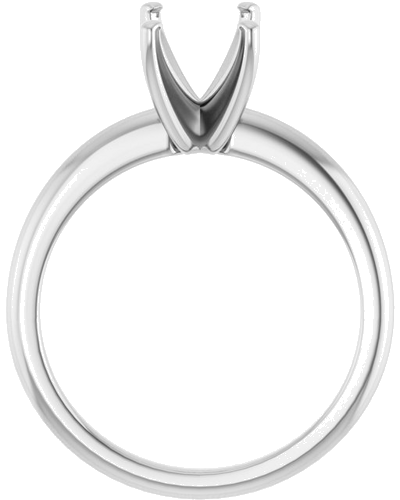 Sužadėtuvių Žiedas „Solitaire“ 585 Baltojo Aukso Emerald 8mm x 6mm (2)