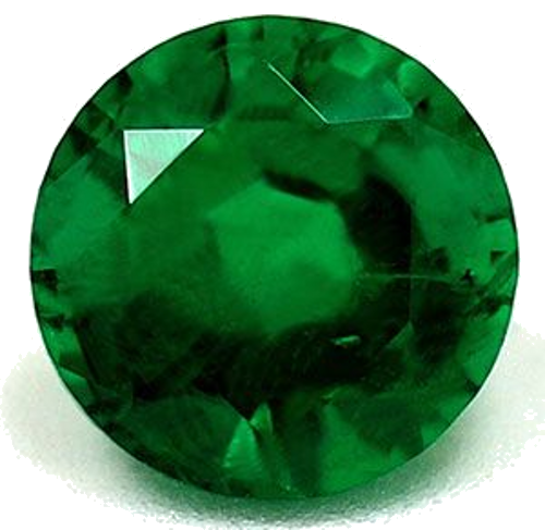 0.87 carat GREEN Round Smaragdas (1)