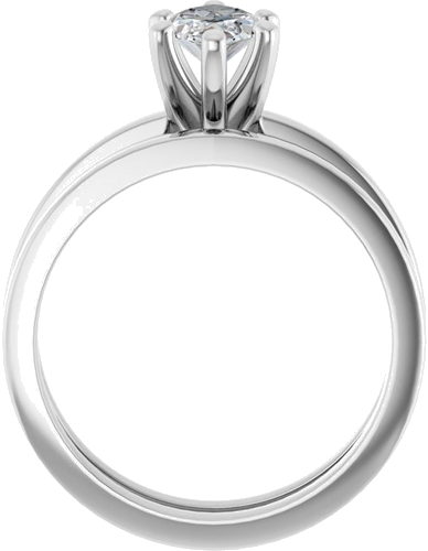 Sužadėtuvių Žiedas „Solitaire“ 417 Baltojo Aukso Marquise 10mm x 5mm (7)