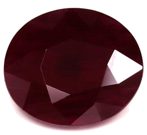 2.21 carat RED Oval Rubinas (1)