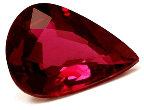 2.08 carat RED Pear Rubinas (1)