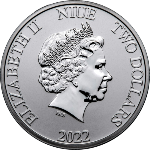 1 oz Морская черепаха Биса 2022 Ниуэ серебряная монета (2)