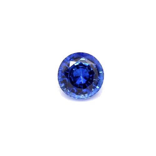 1.32 carat BLUE BRILLIANTSTEP cut Round Safyras (1)