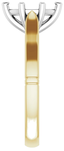 Sužadėtuvių Žiedas „Solitaire“ 750 Baltojo Ir Geltonojo Aukso Marquise 10mm x 5mm (4)