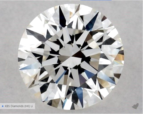 0.55 carat G-VVS2 Excellent cut Natūralus Round Deimantas (1)