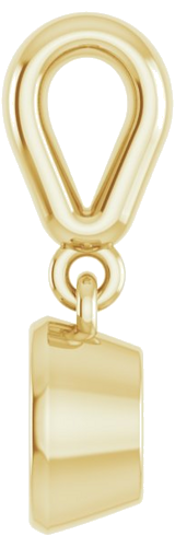 14K Yellow  4.8 mm Round Pendant Mounting (3)