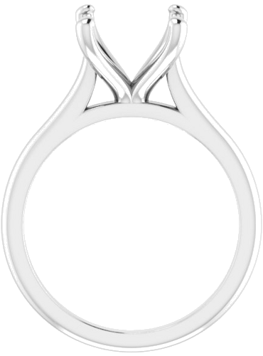 Sužadėtuvių Žiedas „Solitaire“ 585 Baltojo Aukso Cushion 9mm (2)