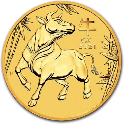 2 oz Jaučio metai 2021 (Lunar III) Australija auksinė moneta (1)