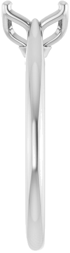 Sužadėtuvių Žiedas „Solitaire“ 585 Baltojo Aukso Oval 8mm x 6mm (4)