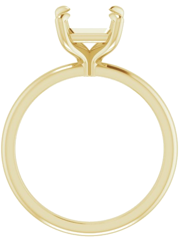 Sužadėtuvių Žiedas „Solitaire“ 585 Geltonojo Aukso Square 6.5mm (2)