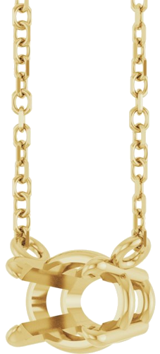 Pakabukas „Solitaire“ 585 Geltonojo Aukso Oval 7mm x 5mm (2)