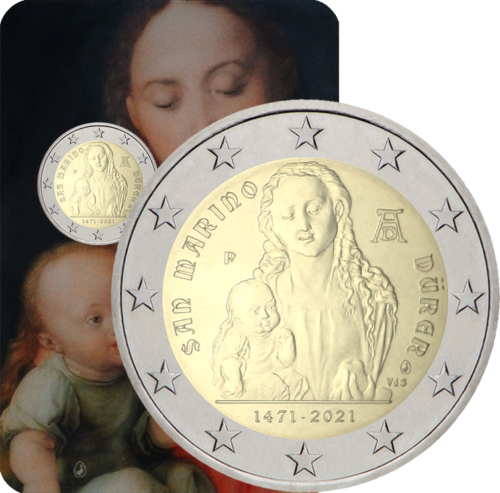 2021 San Marino Albrecht Durer 2 euro BU coin (1)