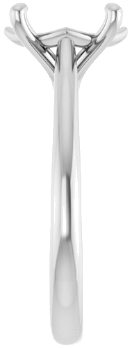 Sužadėtuvių Žiedas „Solitaire“ 950 Platinos Oval 10mm x 8mm (4)