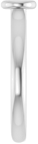 Sužadėtuvių Žiedas „Bezel-Set Solitaire“ 585 Baltojo Aukso Round 4.1mm (4)