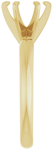 Sužadėtuvių Žiedas „Solitaire“ 585 Geltonojo Aukso Round 7mm (4)