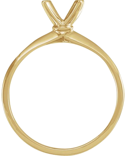 14K Yellow 6.5 mm Round Engagement Ring Mounting (2)
