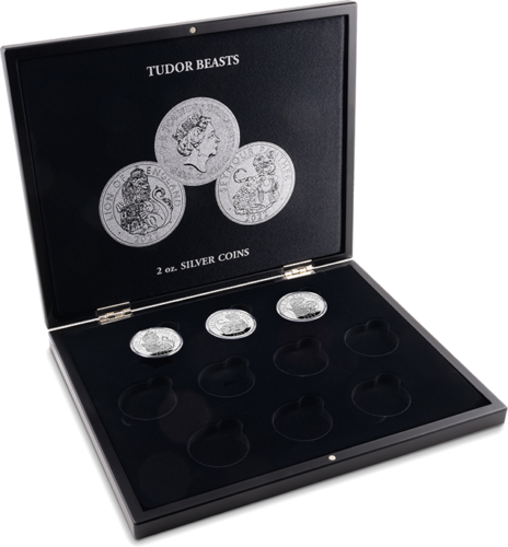 Футляр для серебряных монет 2 oz “Королевские звери Тюдоров” (1)