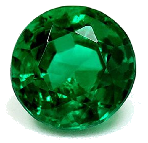 1.29 carat GREEN Round Smaragdas (1)