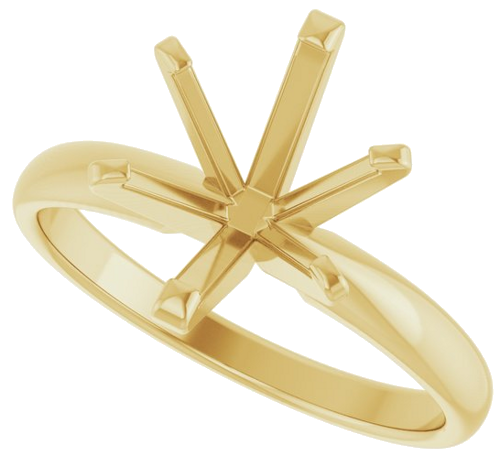 Sužadėtuvių Žiedas „Solitaire“ 585 Geltonojo Aukso Oval 10mm x 8mm (4)