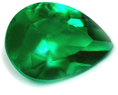 1.08 carat GREEN Pear Smaragdas (1)