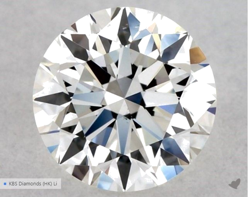 0.5 carat H-VS1 Excellent cut Natūralus Round Deimantas (1)