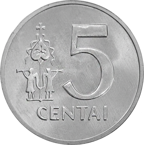 1991 Литва 5, 2 и 1 цент комплект UNC (7)